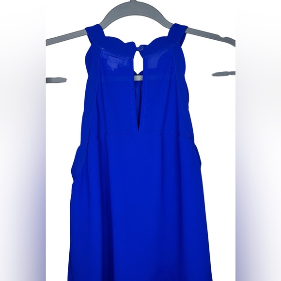 Monteau Blue Halter Tank Top - Picture 3 of 3